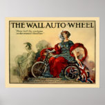 Vintage Motorcycle Poster: The Wall Auto Wheel