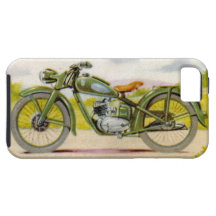 Vintage Motorcycle Print iPhone 5 Cover