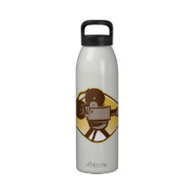 Vintage Movie Film Camera Retro Drinking Bottle
