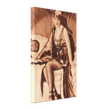 Vintage Movie Weekly Art Series Gallery Wrap Canvas