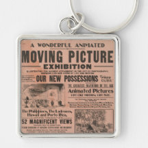 Vintage Moving Picture Exhibition Keychain