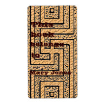 Vintage  Mud Pattern Bookplate Personalized Shipping Labels