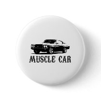 vintage muscle car pinback button