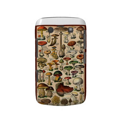 Vintage Mushroom Guide Case-Mate Case Blackberry Bold Covers