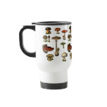 Vintage Mushrooms Travel Mug