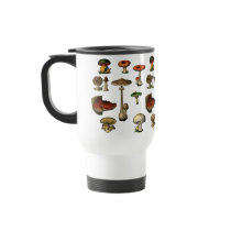Vintage Mushrooms Travel Mug
