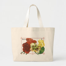 Vintage Nasturtium Seed Packet Tote Bag
