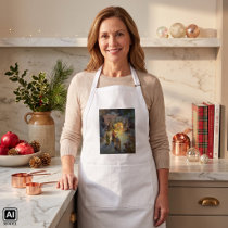 Vintage Nativity Scene with Visiting Magi Aprons