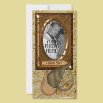 Vintage Nature Thank You photo cards