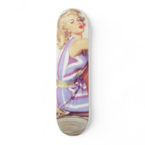 Vintage Naughty Handy Pin Up Girl Skate Decks