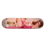 Vintage Naughty Mistress Pin Up Girl Skate Board Deck