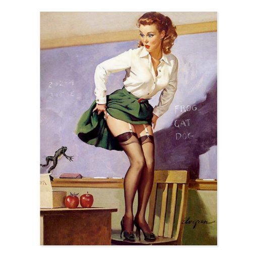 Retro Pin Up Girl Art