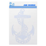 Vintage Nautical Anchor Customizable Stationery
