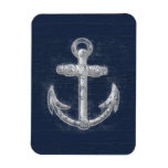 Vintage Nautical Anchor Flexible Magnets