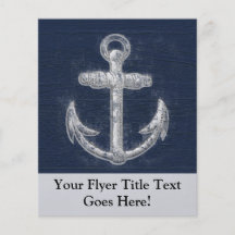 Vintage Nautical Anchor Full Color Flyer