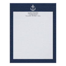 Vintage Nautical Anchor Letterhead