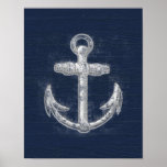 Vintage Nautical Anchor posters