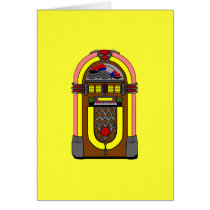 Vintage Neat-o Jukebox Retro Party Card