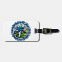 Vintage Nebraska State Seal Shirt Tags For Luggage