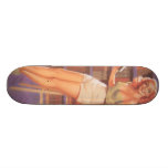 Vintage Nerdie Pin Up Girl Skate Boards