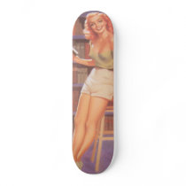 Vintage Nerdie Pin Up Girl Skate Boards
