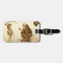 Vintage : New Year - Luggage Tag