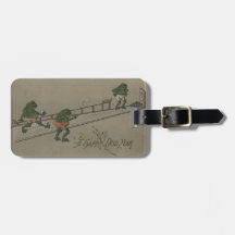 Vintage : New Year - Luggage Tag