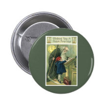 Vintage New Year's Buttons
