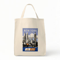 Vintage New York City Travel Canvas Bags