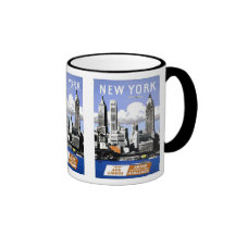 Vintage New York City Travel Coffee Mug
