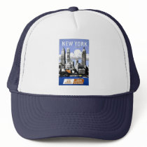 Vintage New York City Travel Trucker Hats