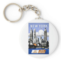 Vintage New York City Travel Keychains