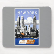 Vintage New York City Travel Mouse Pads