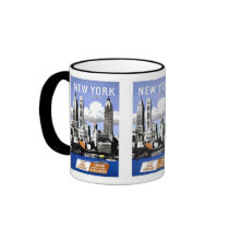 Vintage New York City Travel Coffee Mug