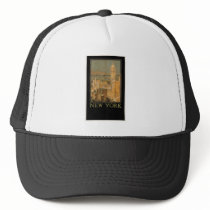 Vintage New York from Glasgow by the Anchor Line Trucker Hat