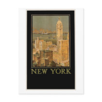 Vintage New York from Glasgow by the Anchor Line Post Cards
