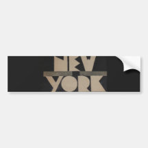 Vintage New York Travel Bumper Stickers