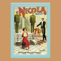Vintage Nicola Magician Poster invitations