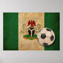 Vintage Nigeria Flag Print
