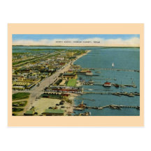 Vintage North Beach, Corpus Christi, Texas Post Cards