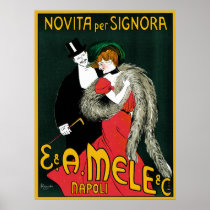 Vintage Novita per Signora Italian Fashion Poster