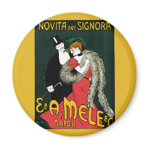 Vintage Novita per Signora Italian Fashion Poster Fridge Magnets