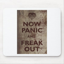 Vintage Now Panic & Freak Out Mouse Pad