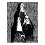Vintage Nun Illustration Postcards