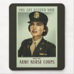 Vintage Nurse Corps Mousepad