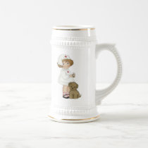 Vintage Nurse With Puppy T-shirts and Gifts mugs