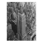 Vintage NYC ~ Aerial View Empire St Bldg/McCreey's Post Card