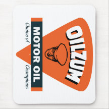 Vintage Oilzum motor oil sign Mousepads