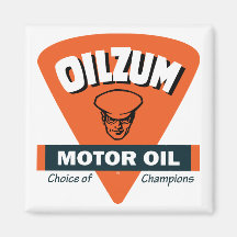 Vintage Oilzum motor oil sign Refrigerator Magnets