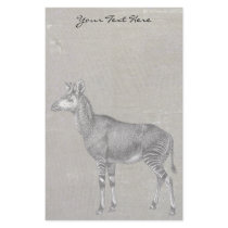 Vintage Okapi Custom Stationery